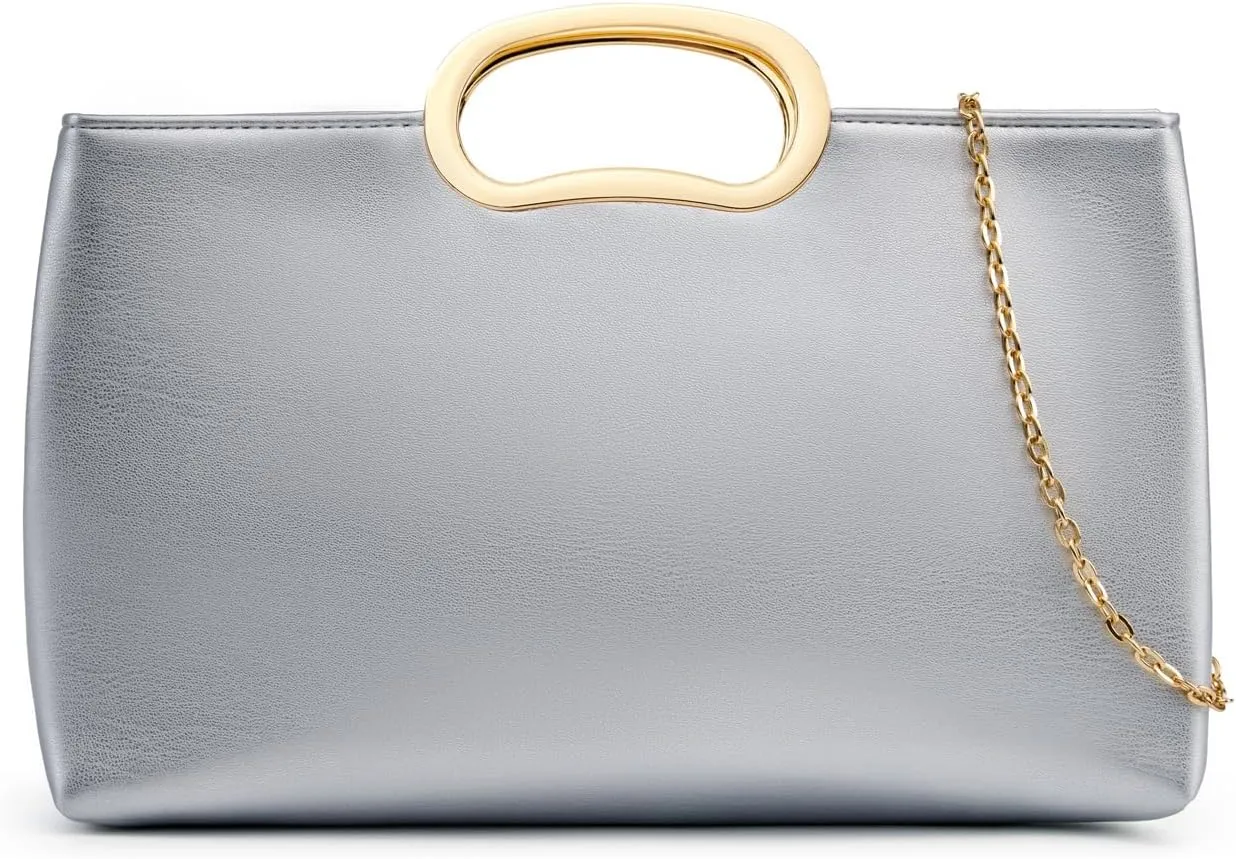 Clutch Purse for Women Vegan Leather Evening Bag Formal Handbag for Wedding Party Prom Bridal