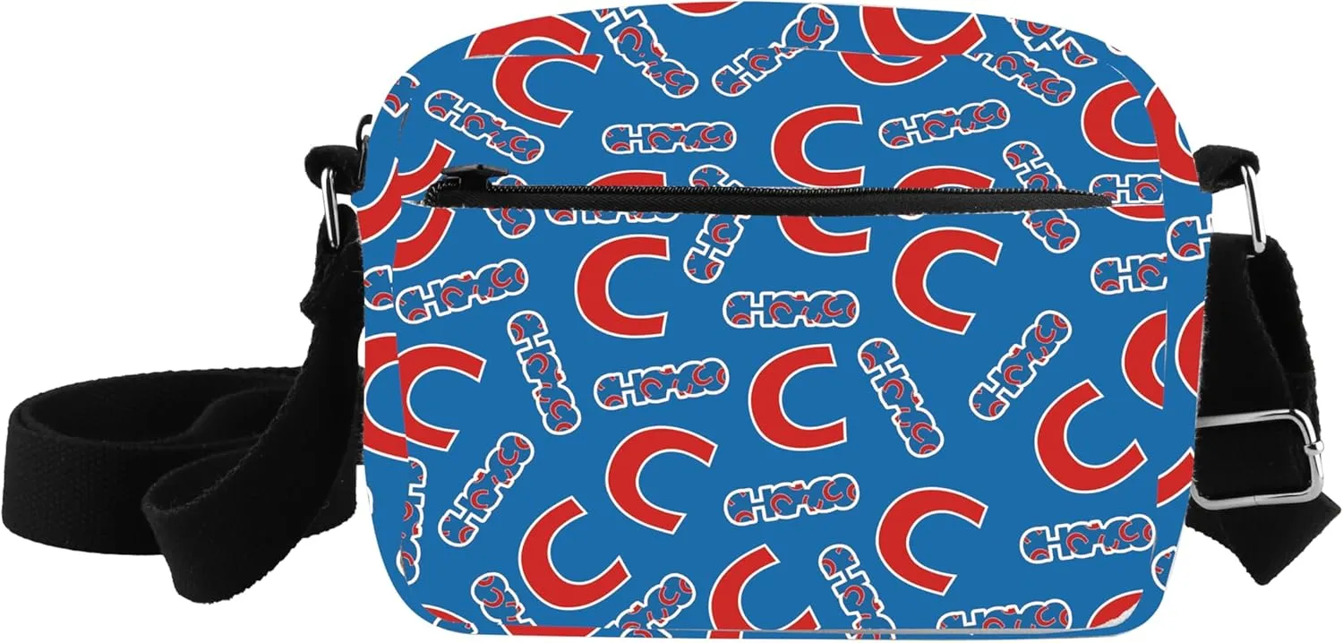 CMNIM Chic-go Gifts Blue Baseball Shoulder Purse Chic-go Crossbody Bag For Chic-go Sports Fan Gift Baseball Handbag