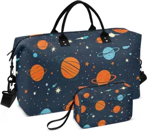 Colorful Basketball Ball Background Stock Vector Of Travel Duffel Bag with Toiletry Bag Weekender Bag for Carry on Sports Gym Bag for Travel Gym Yoga