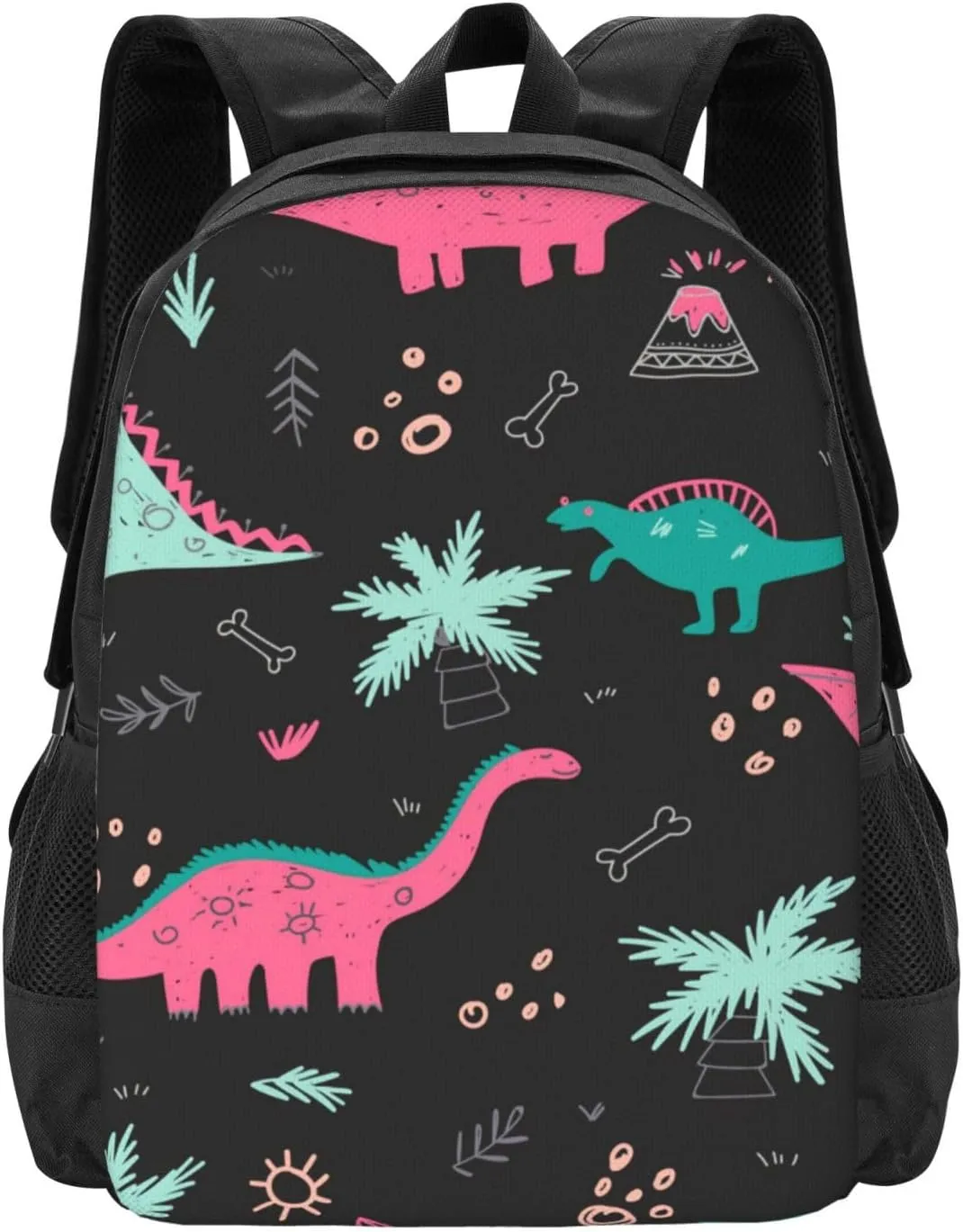 Colorful Dinosaurs Lightweight Packable Backpack Travel Casual Large Capacity Daypack Foldable Backpack For Men Women