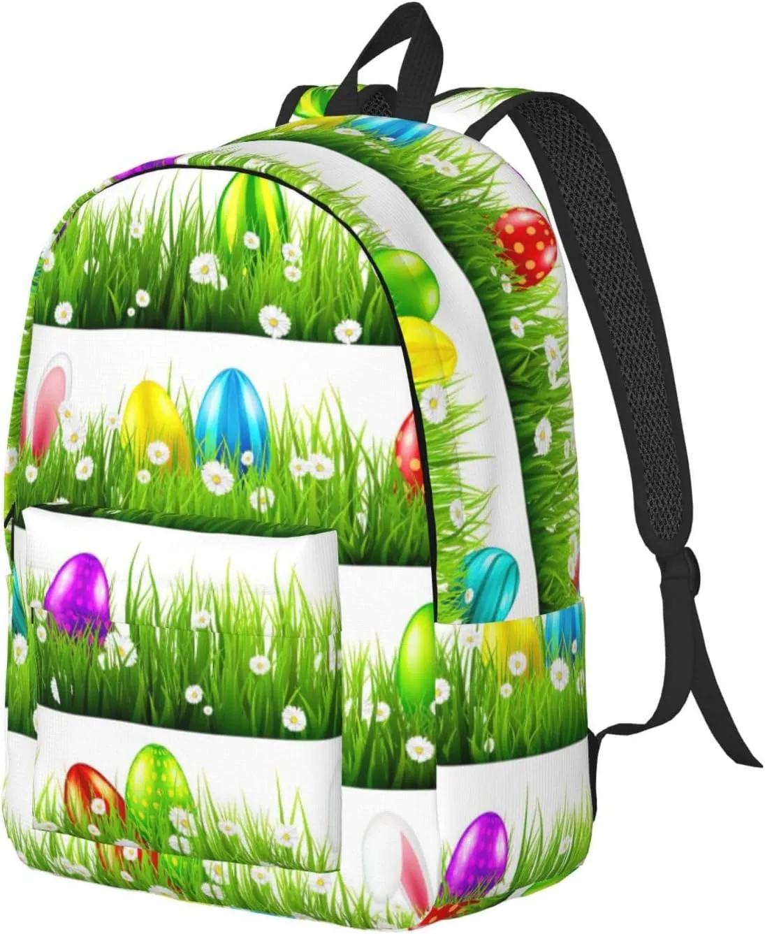 Colorful Easter Egg Canvas Casual Lightweight Duffel Bag, Fashion Duffel Bag, Unisex Travel Backpack
