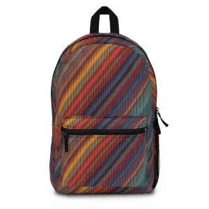 Colorful Striped Pattern Backpack for Fun Travels