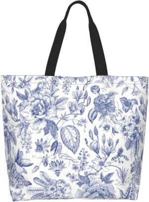 Colorful Unicorn Rainbow Tote Bag For Women, Large Shoulder Foldable Reusable Grocery Handbag For Shopping Picnic