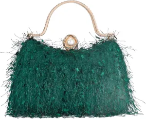 Comeon Women's Evening Handbag Cocktail Prom Formal Clutch Purse Feather Evening Shoulder Bag for Women Wedding Banquet