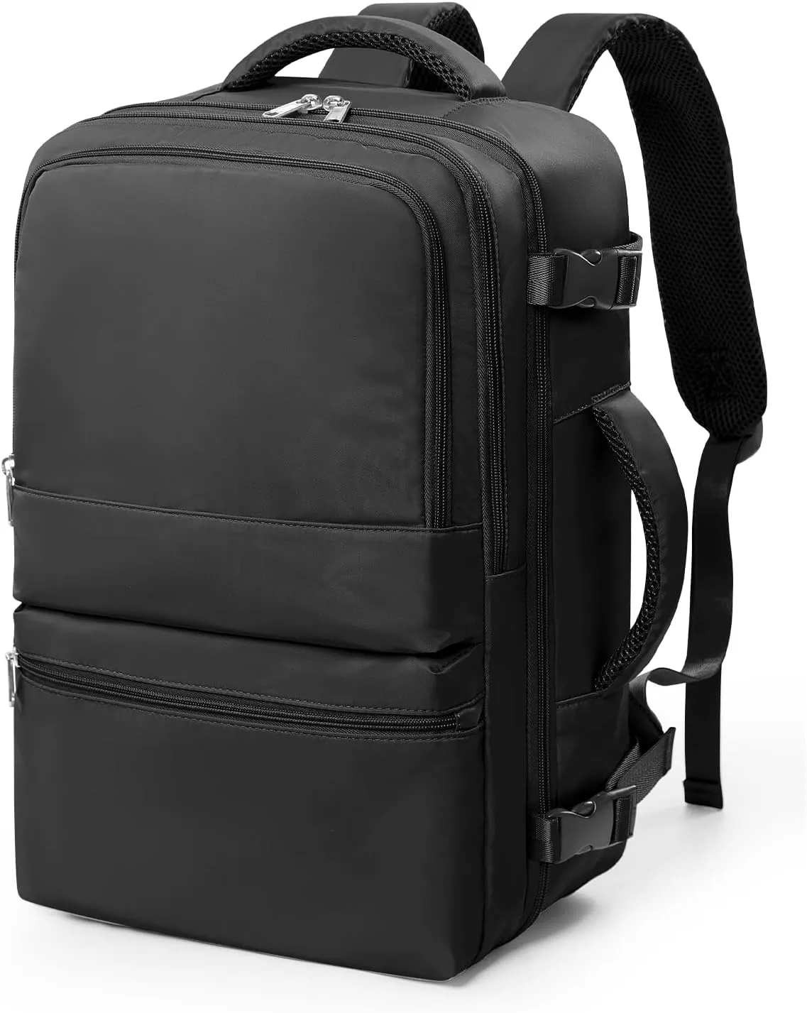 coofay Travel Backpack for Women Men Carry on Backpack for Travel Backpack Carry on Flight Approved Personal Item Travel Bag Carry on Luggage Mochila de Viaje Black