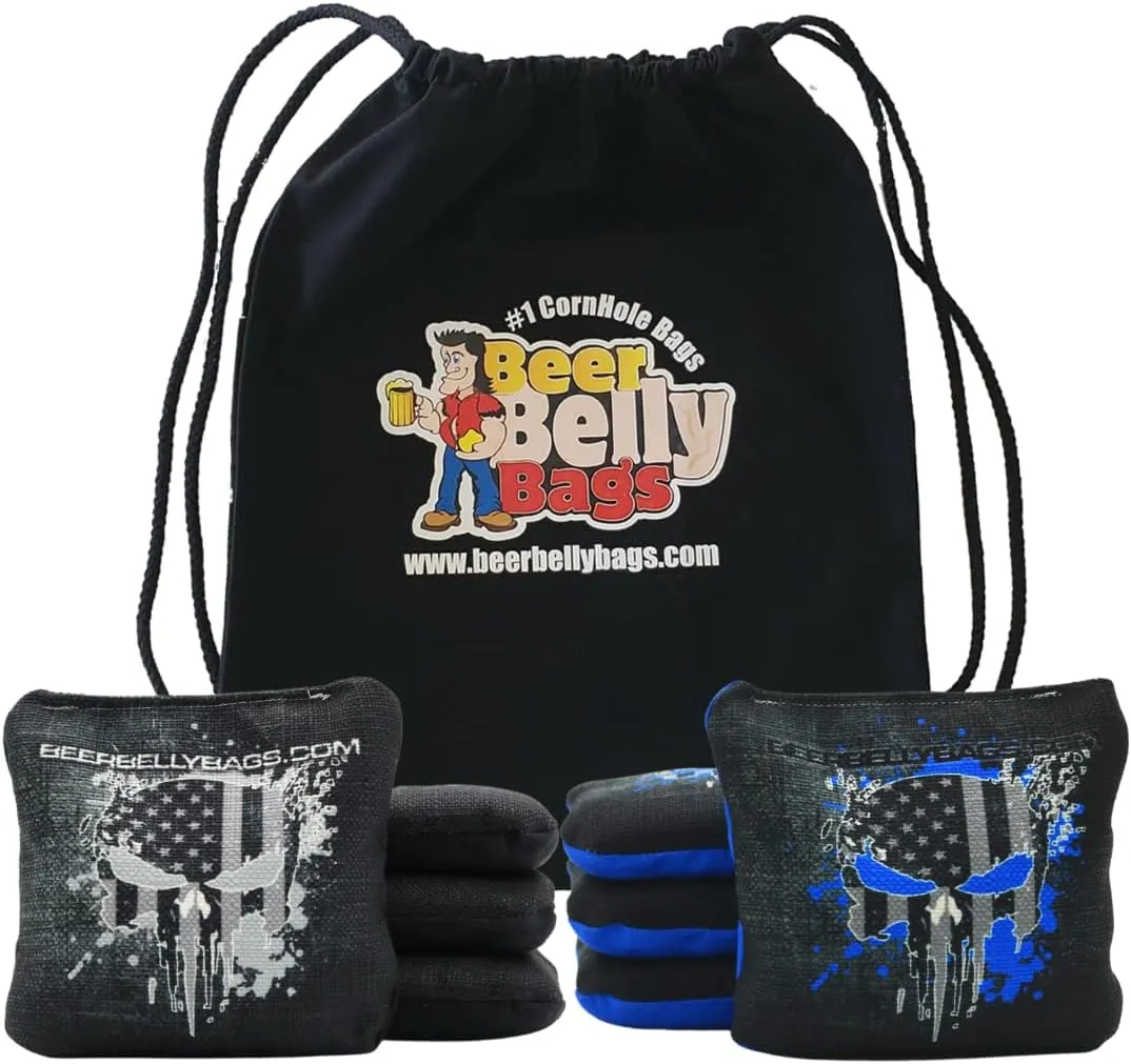 Cornhole - Competitive Series 8 Bags Resin Filled - Double Sided - Sticky Side | Slick Side - Basketweave