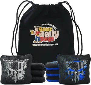 Cornhole - Competitive Series 8 Bags Resin Filled - Double Sided - Sticky Side | Slick Side - Basketweave