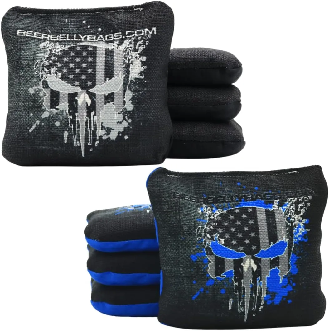 Cornhole - Competitive Series 8 Bags Resin Filled - Double Sided - Sticky Side | Slick Side - Basketweave