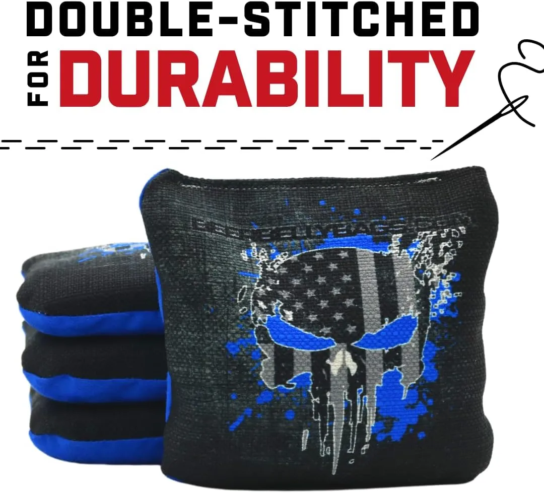 Cornhole - Competitive Series 8 Bags Resin Filled - Double Sided - Sticky Side | Slick Side - Basketweave