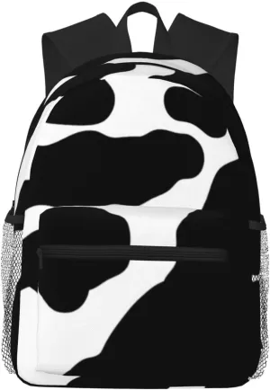Cow Animal Print Pattern Lightweight Packable Backpack Travel Casual Hiking Daypack Foldable Backpack For Men Women