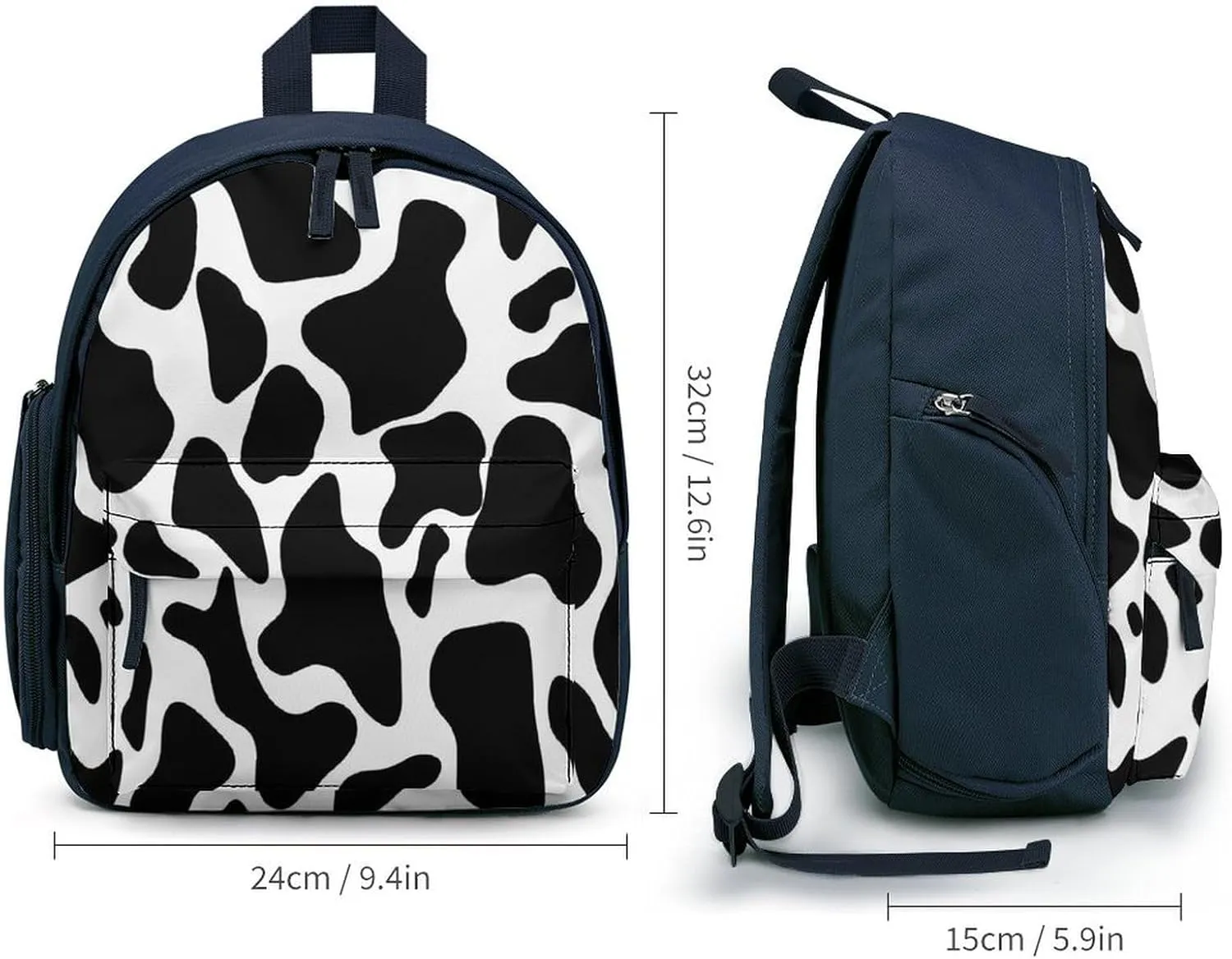 Cow Spot Travel Backpack Casual Bag Lightweight Hiking Backpacks for Business, Travelling, Hiking