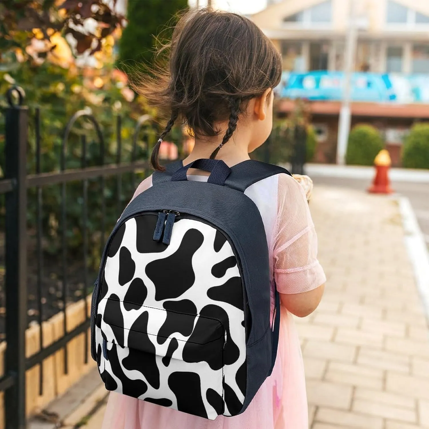 Cow Spot Travel Backpack Casual Bag Lightweight Hiking Backpacks for Business, Travelling, Hiking