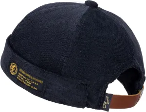Croogo Brimless Docker Cap - Rolled Cuff Harbour Hat Unisex Skull Sailor Fisherman No Visor Cool Beanie Watch Cap