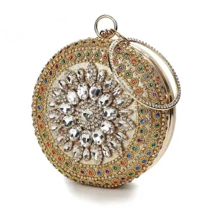 Crystal Clutch Bag Evening Purse and Diamond Wedding Bridal Shoulder Bag