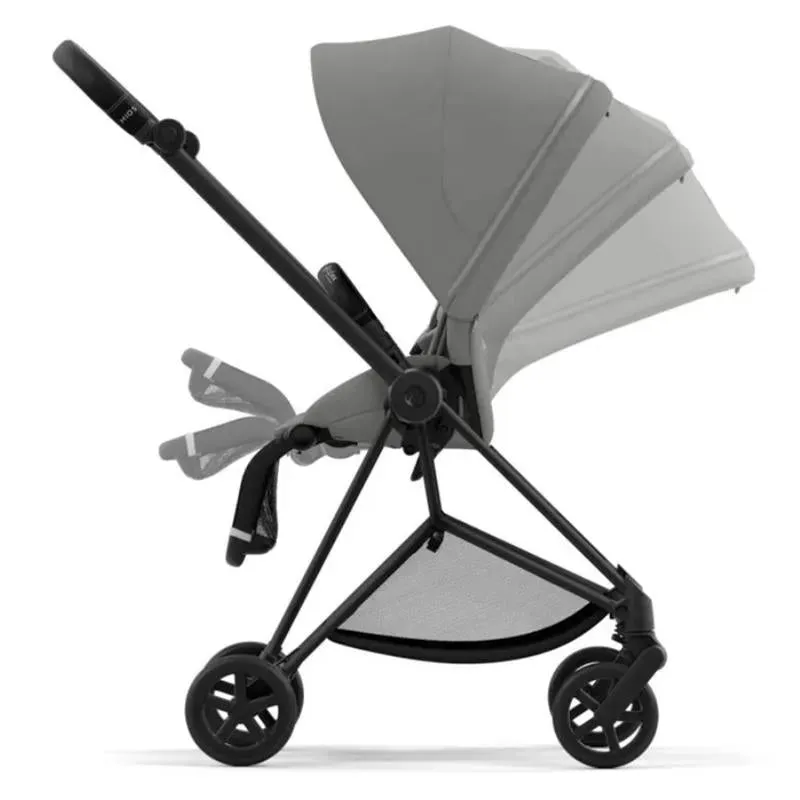 Cybex - Mios 3, Matt Black/Black Frame   Mirage Grey Seat Pack