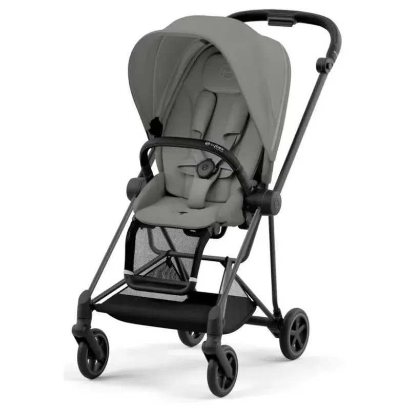 Cybex - Mios 3, Matt Black/Black Frame   Mirage Grey Seat Pack