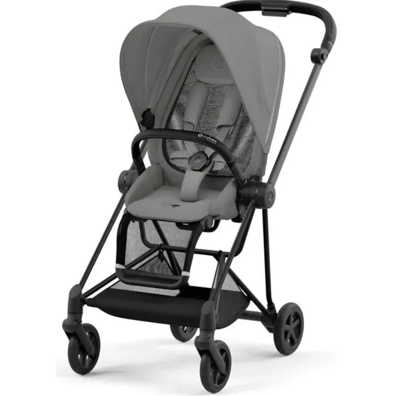 Cybex - Mios 3, Matt Black/Black Frame   Mirage Grey Seat Pack