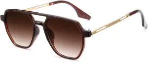 Cyxus Aviator Sunglasses for Women Trendy Shades UV Protection for Beach Music Festivals Shopping 1195