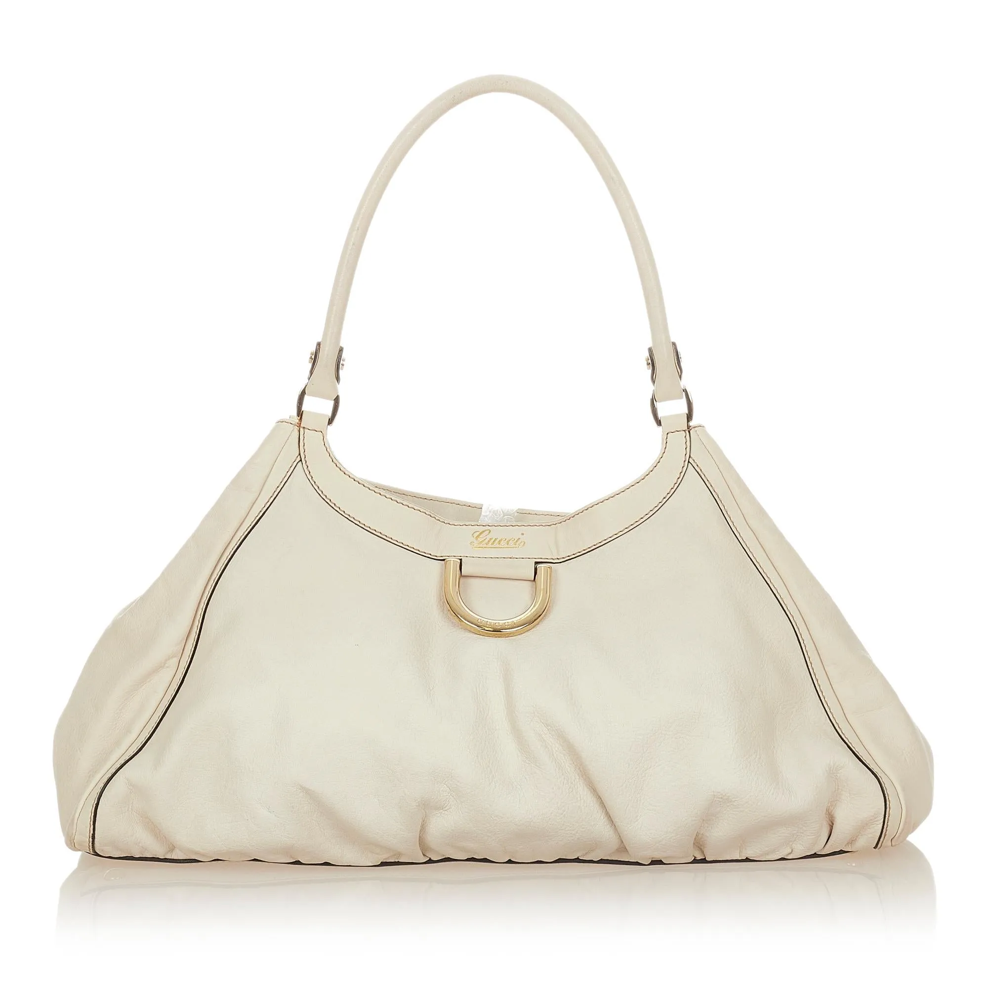 D-ring Shoulder Gucci Abbey Leather Bag Chic (SHG-25133) Heavy-duty