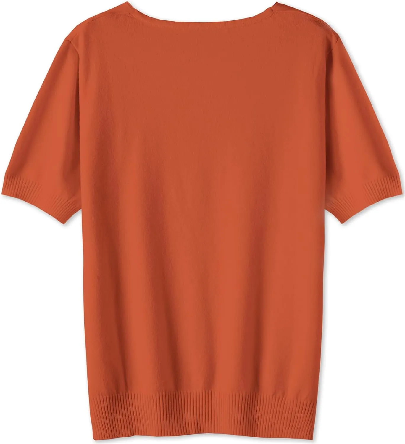 DAIMIDY Women's Short Sleeve V Neck Sweaters Casual Summer Sweater Lightweight Knit Pullover Tops