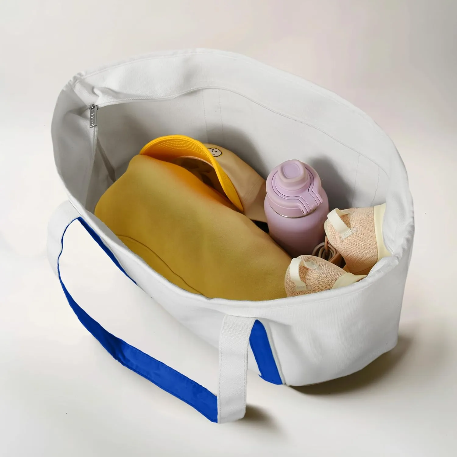 DALIX 23" Premium 24 oz. Cotton Canvas Shopping Tote Bag