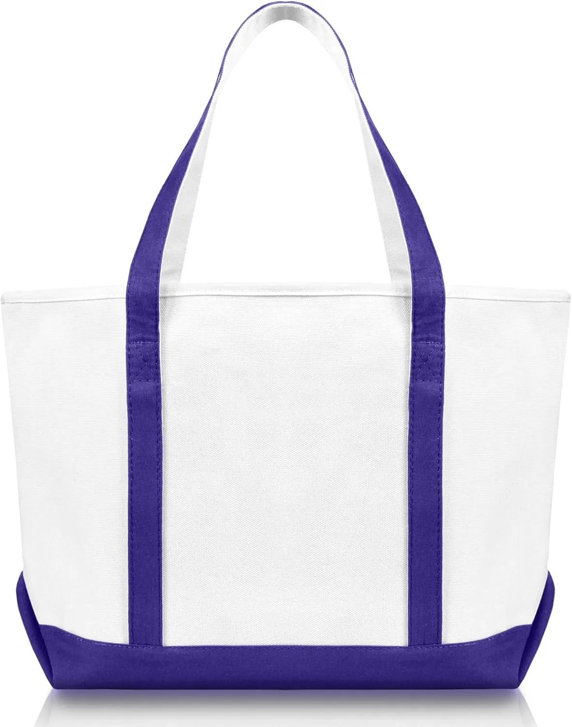 DALIX 23" Premium 24 oz. Cotton Canvas Shopping Tote Bag