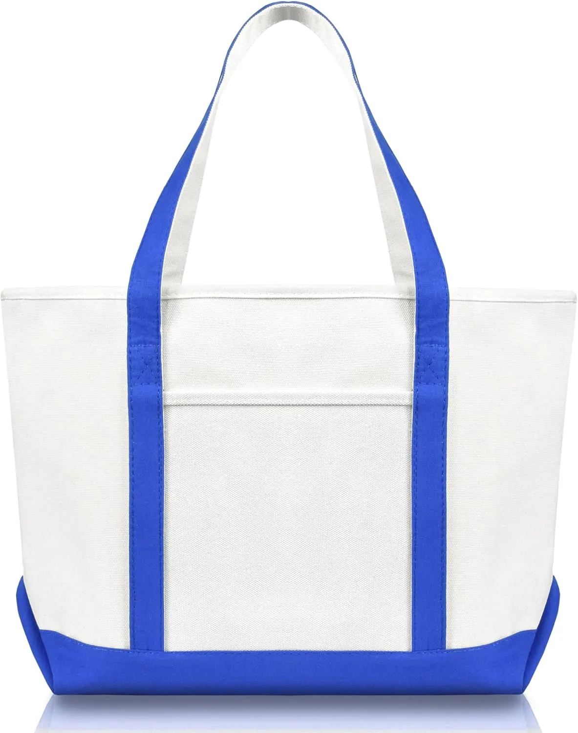 DALIX 23" Premium 24 oz. Cotton Canvas Shopping Tote Bag