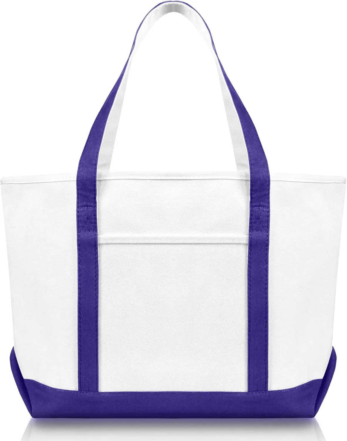 DALIX 23" Premium 24 oz. Cotton Canvas Shopping Tote Bag