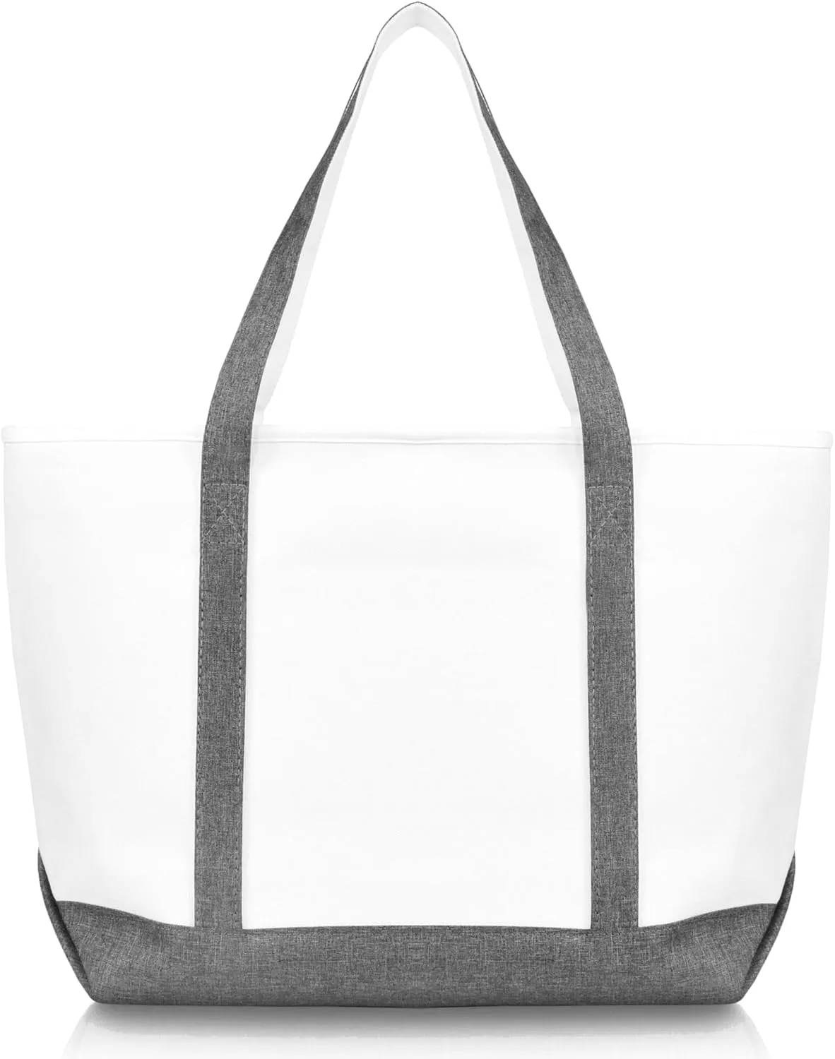 DALIX 23" Premium 24 oz. Cotton Canvas Shopping Tote Bag