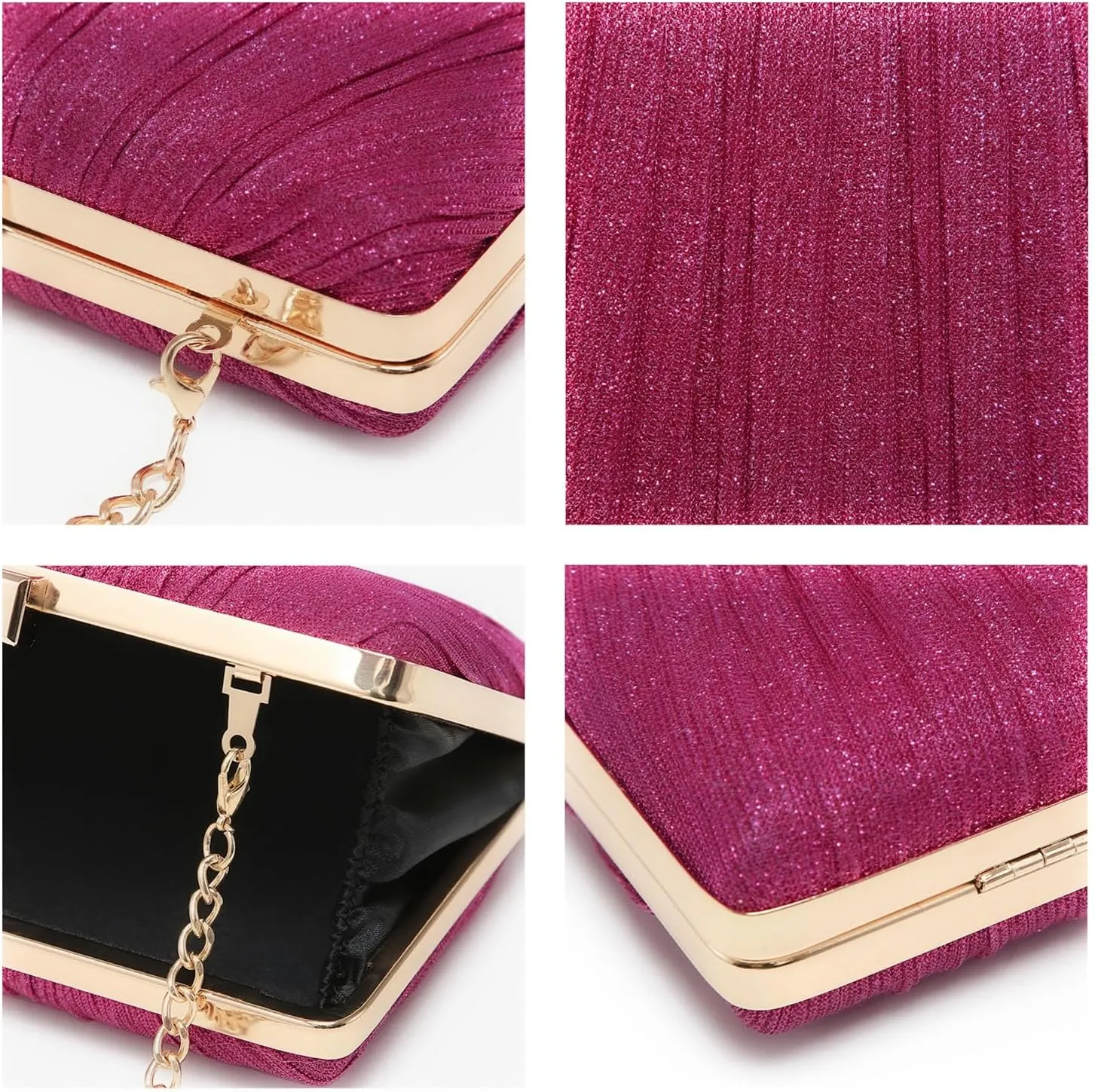 Dasein Women Evening Purses Clutch Bags Formal Party Clutches Wedding Purses Cocktail Prom Handbags