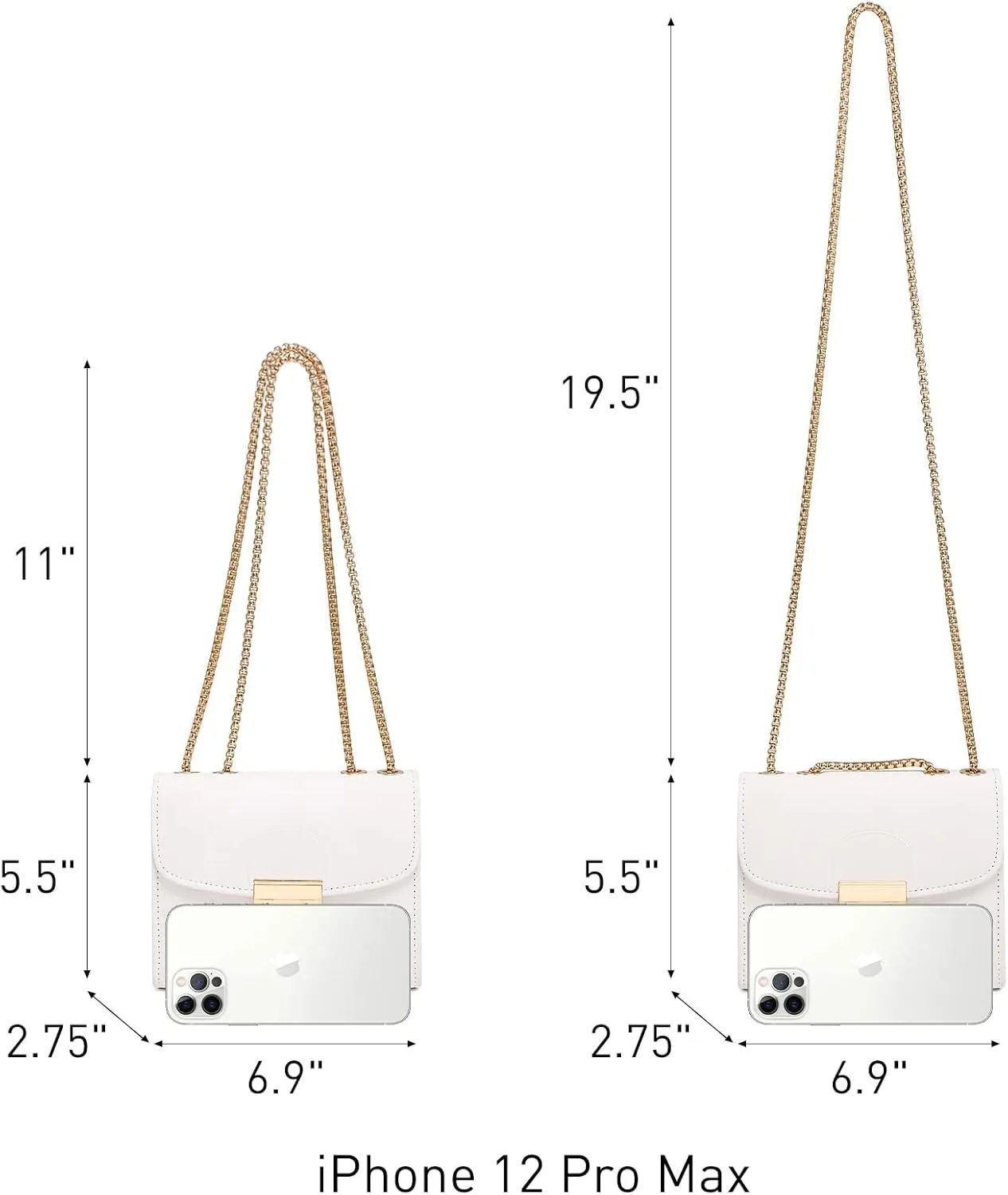 Dasein Women Small Crossbody Bag Designer Evening Bag Clutch Purse Handbag for Wedding/Prom/Party with Double Chain Strap