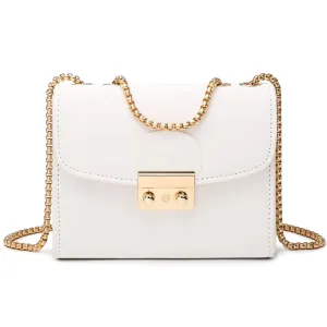 Dasein Women Small Crossbody Bag Designer Evening Bag Clutch Purse Handbag for Wedding/Prom/Party with Double Chain Strap