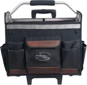 Dead On Tools Roller 18 in. Rolling Tool Tote with Extended Handle, Black, One Size