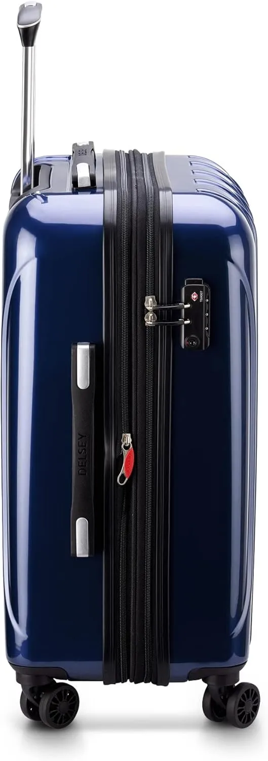Delsey Luggage Aero 2 Piece Set (21" Carry-On & 25") (Cobalt Blue)