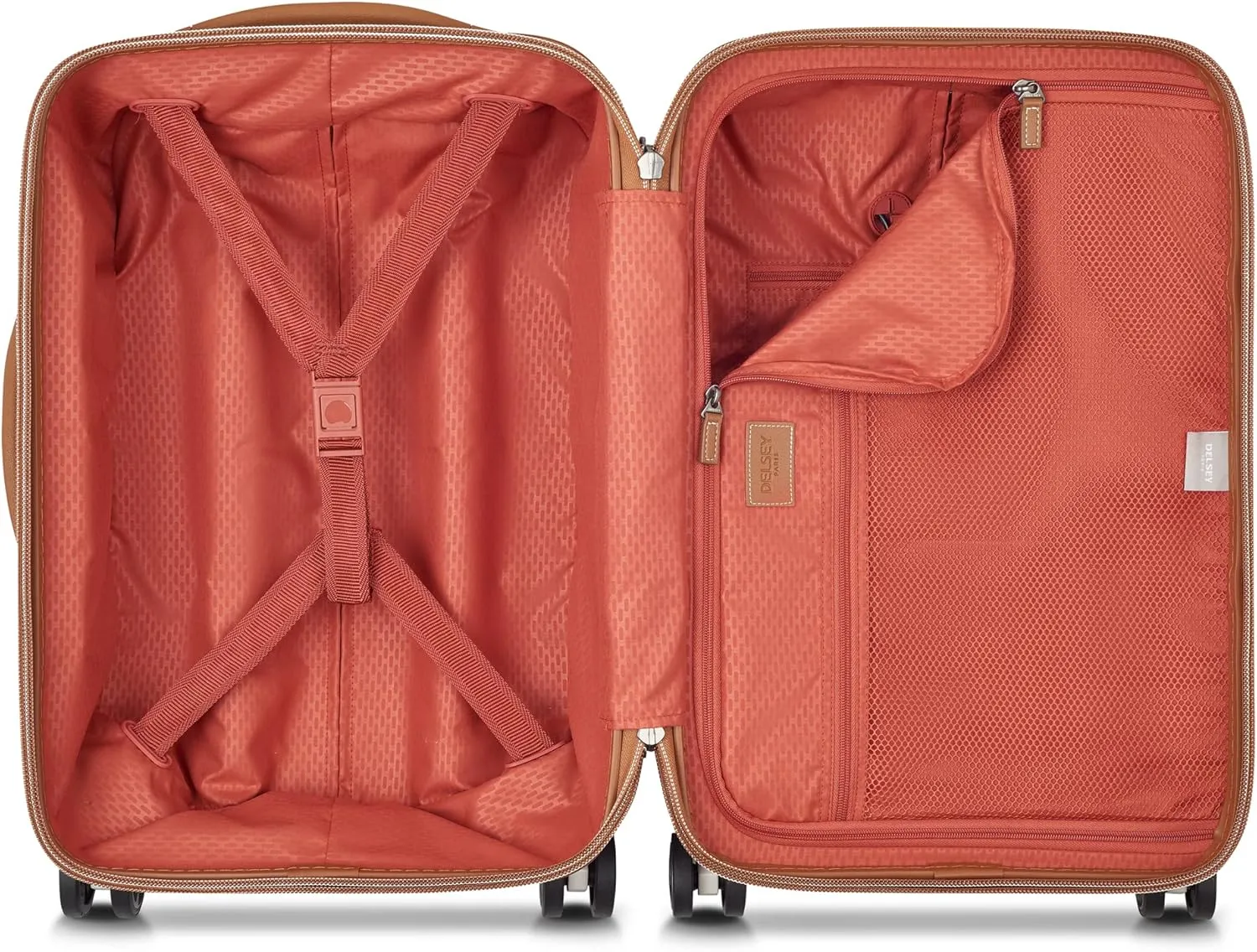 DELSEY PARIS Chatelet Air 2.0 Hardside Luggage with Spinner Wheels, Chocolate Brown, Carry on 20 Inch