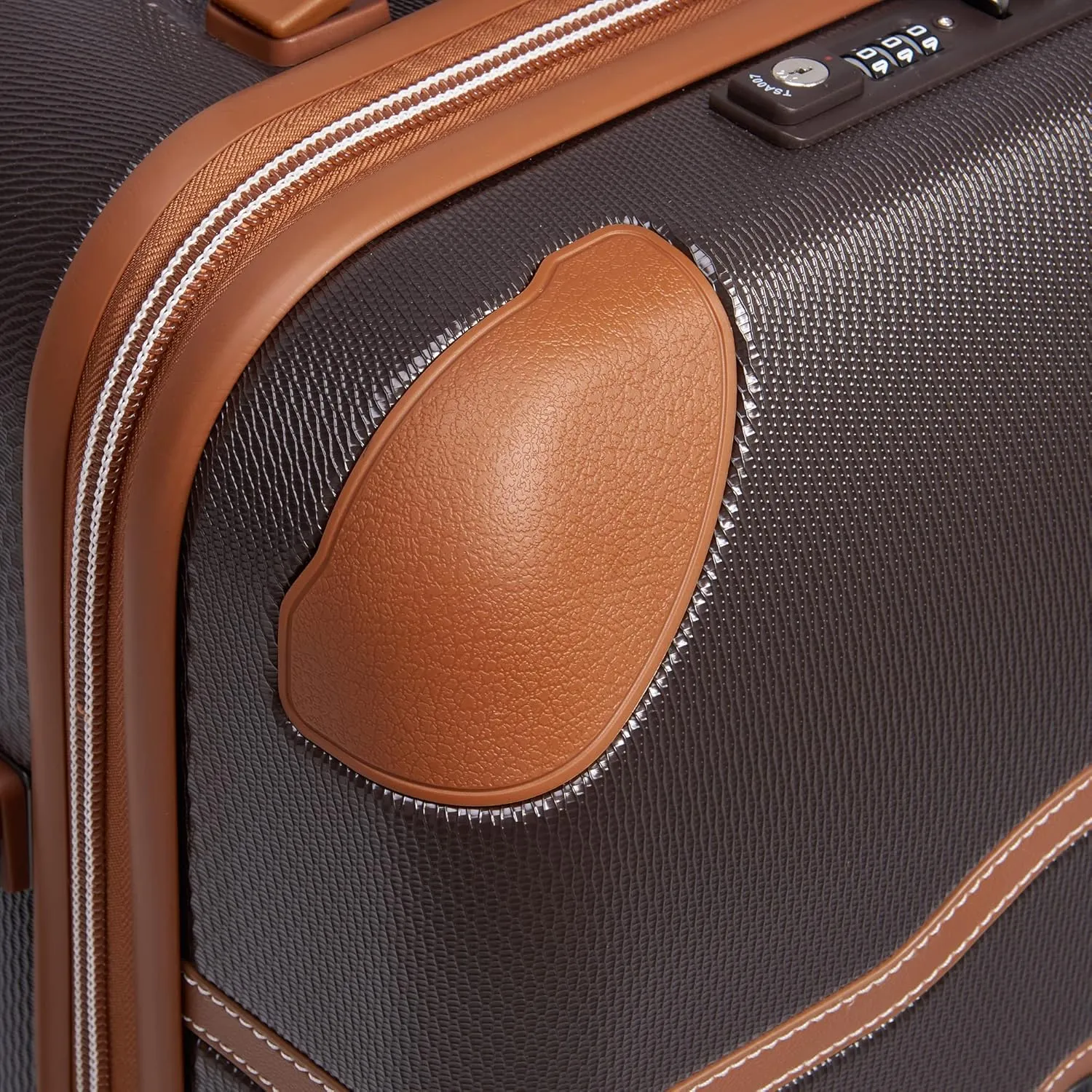 DELSEY PARIS Chatelet Air 2.0 Hardside Luggage with Spinner Wheels, Chocolate Brown, Carry on 20 Inch