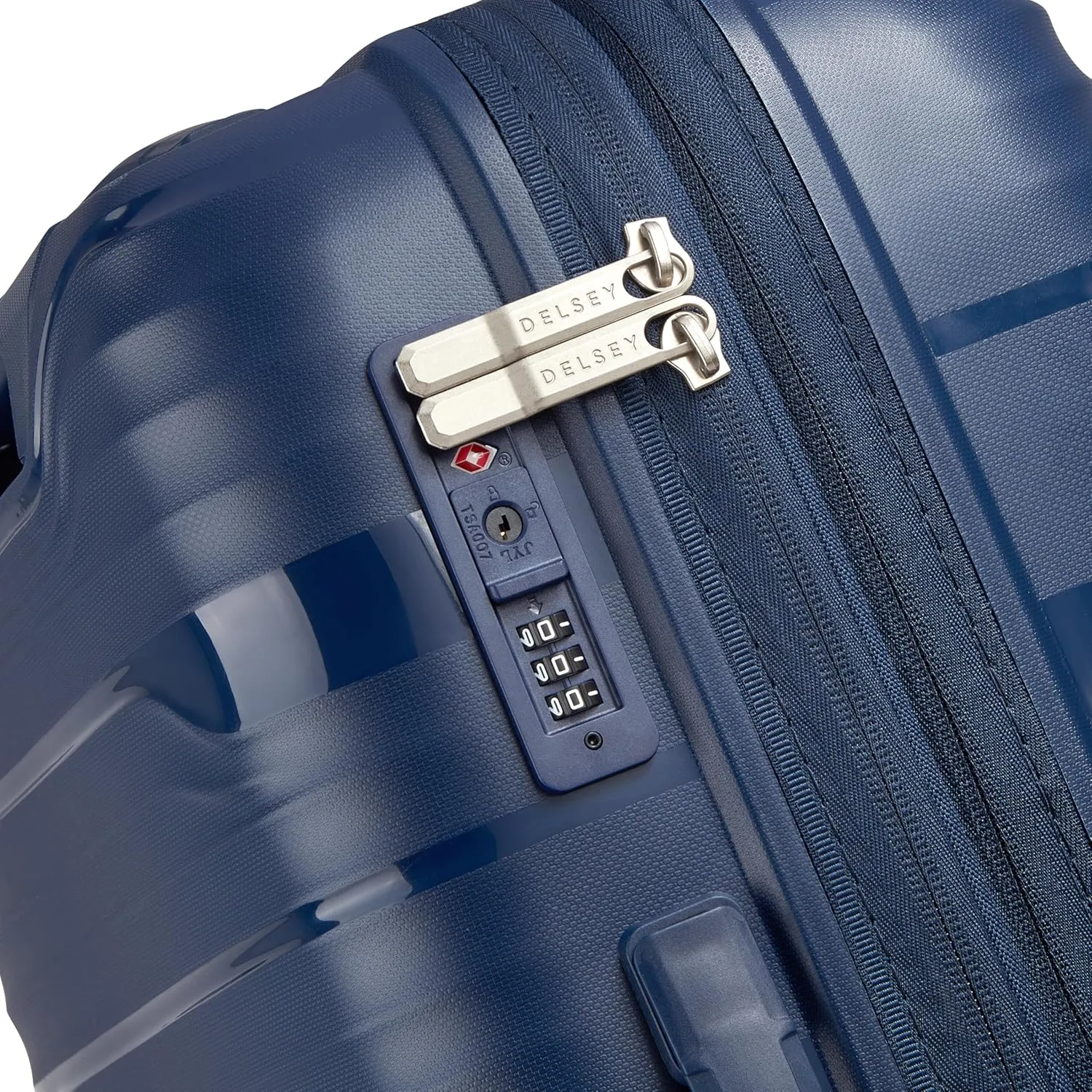 DELSEY Paris Dune Hardside Expandable Luggage with Spinner Wheels, Navy Blue, Carry On 21 Inch