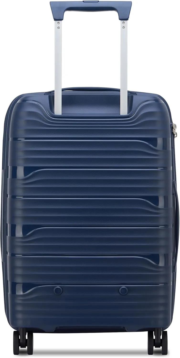 DELSEY Paris Dune Hardside Expandable Luggage with Spinner Wheels, Navy Blue, Carry On 21 Inch