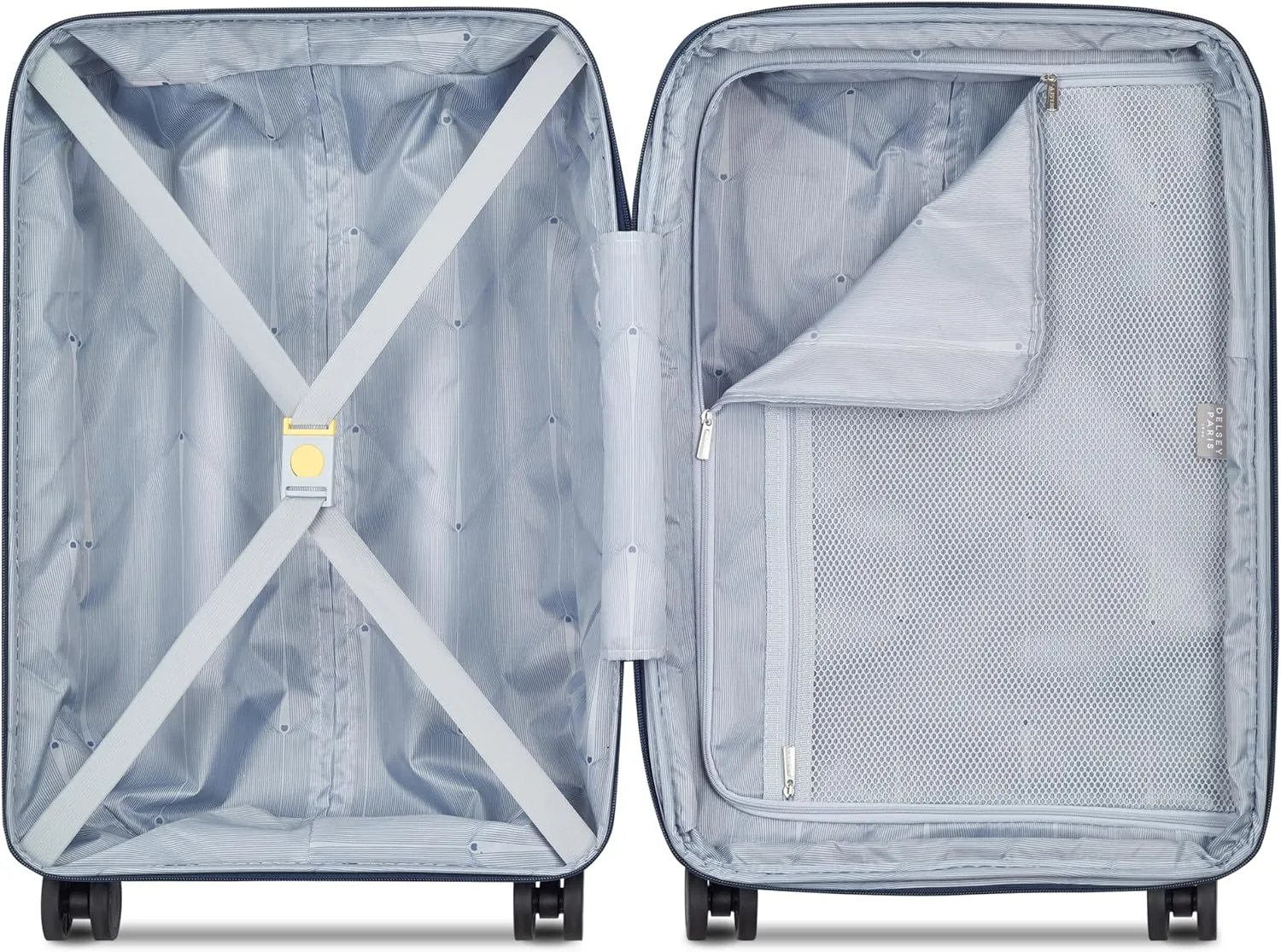 DELSEY Paris Dune Hardside Expandable Luggage with Spinner Wheels, Navy Blue, Carry On 21 Inch