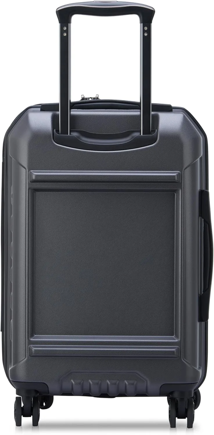 DELSEY PARIS Rempart Hardside Expandable Luggage with Spinner Wheels, Anthracite, Carry-On 19 Inch