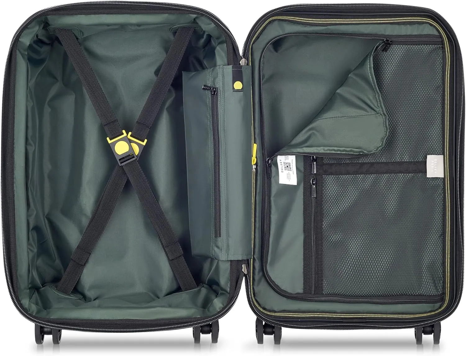 DELSEY PARIS Rempart Hardside Expandable Luggage with Spinner Wheels, Anthracite, Carry-On 19 Inch