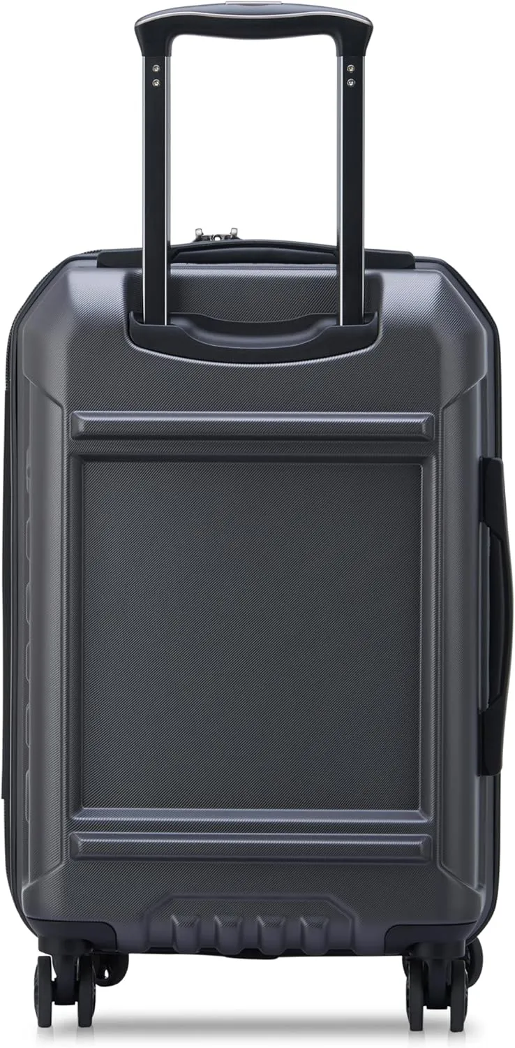 DELSEY PARIS Rempart Hardside Expandable Luggage with Spinner Wheels, Anthracite, Carry-On 19 Inch
