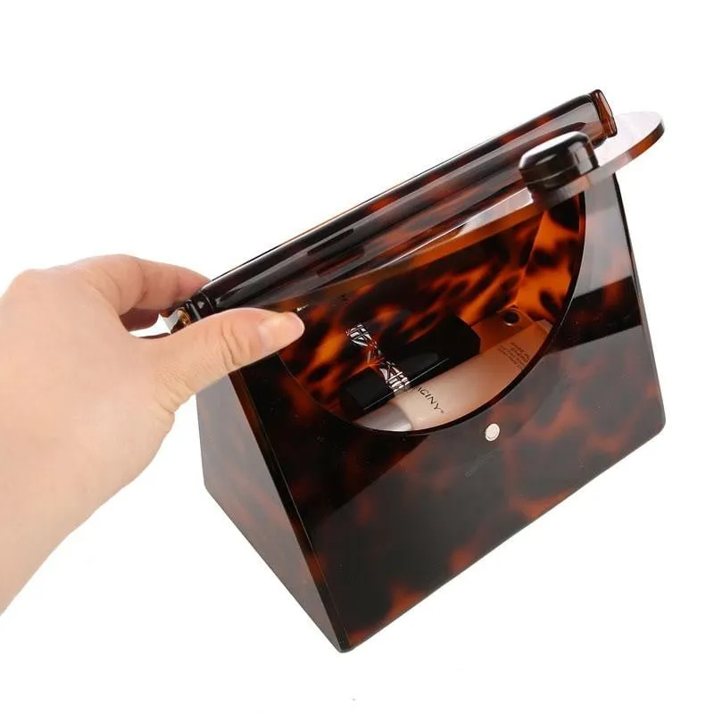 Designer Evening Bags Vintage Leopard Printing Clutches
