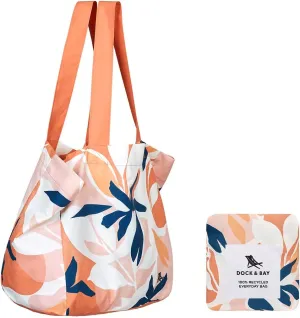 Dock & Bay Everyday Beach Tote Bag - Reusable Carrier Bag for Daily Use - Carries Up to 10kg - 100% Recycled Materials