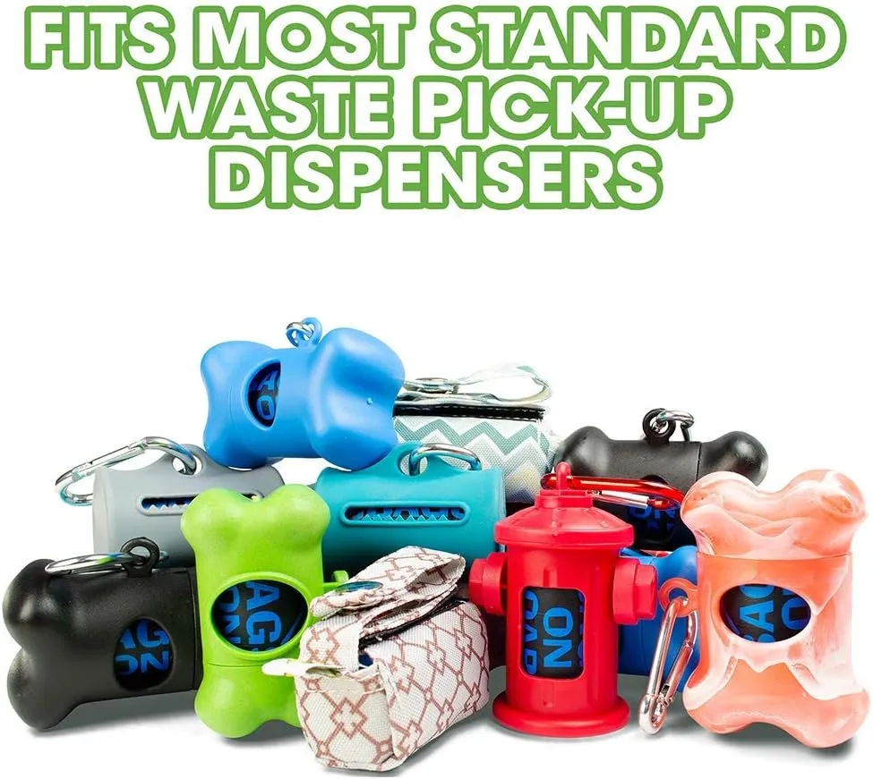 Dog Poop Bags | Strong, Leak Proof Dog Waste Bags | 9 x14 Inch Blue Bags
