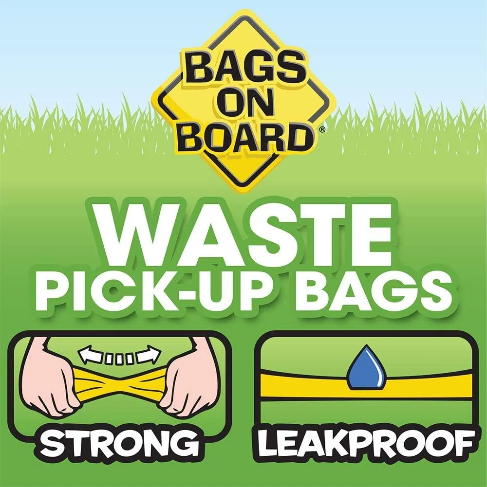 Dog Poop Bags | Strong, Leak Proof Dog Waste Bags | 9 x14 Inch Blue Bags