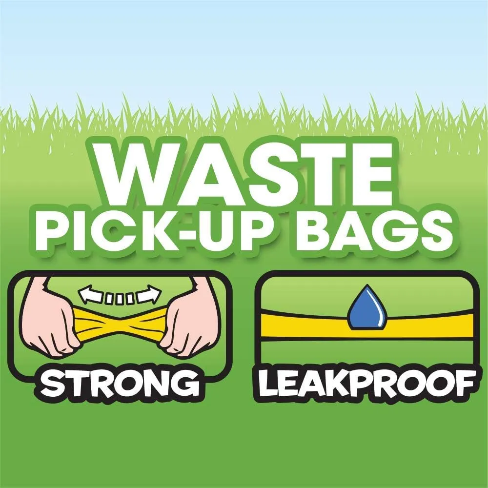 Dog Poop Bags | Strong, Leak Proof Dog Waste Bags | 9 x14 Inch Blue Bags