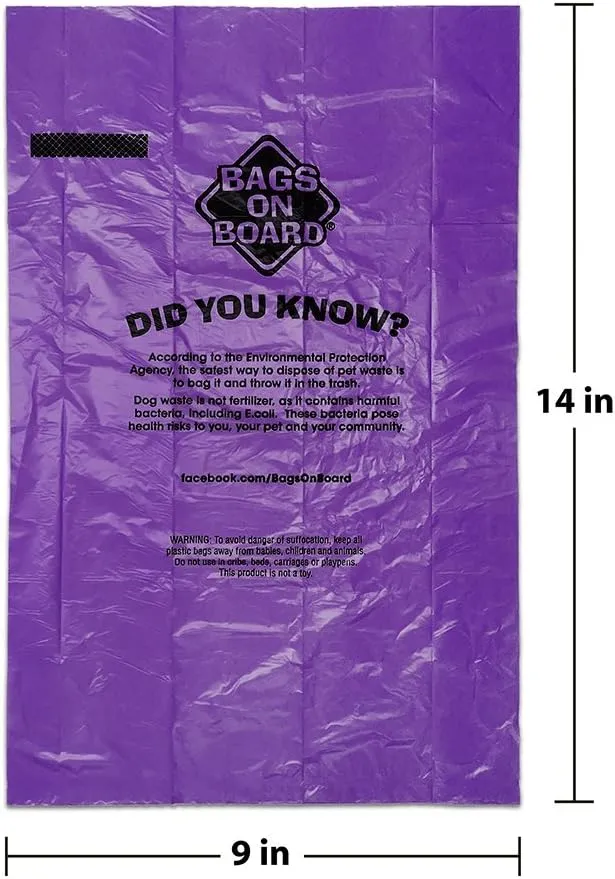 Dog Poop Bags | Strong, Leak Proof Dog Waste Bags | 9 x14 Inches, 140 Assorted Color Bags, Rainbow, (Model: 3203940044)