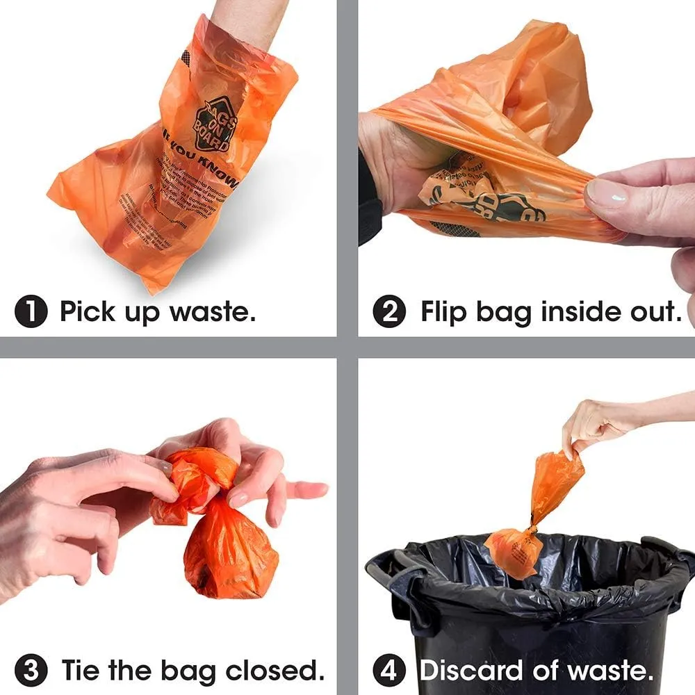 Dog Poop Bags | Strong, Leak Proof Dog Waste Bags | 9 x14 Inches, 140 Assorted Color Bags, Rainbow, (Model: 3203940044)