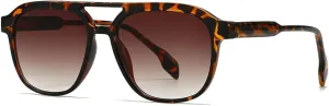 Double Bridges Women Luxury Retro Men Gradient Shades Uv400 Sun Glasses
